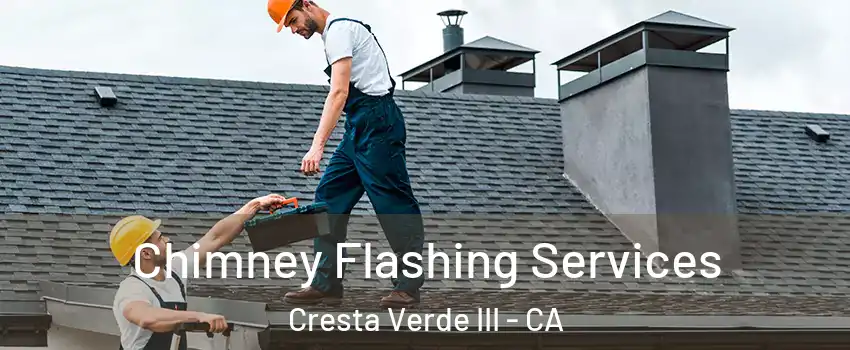 Chimney Flashing Services Cresta Verde III - CA