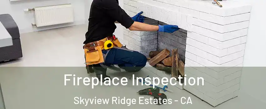 Fireplace Inspection Skyview Ridge Estates - CA