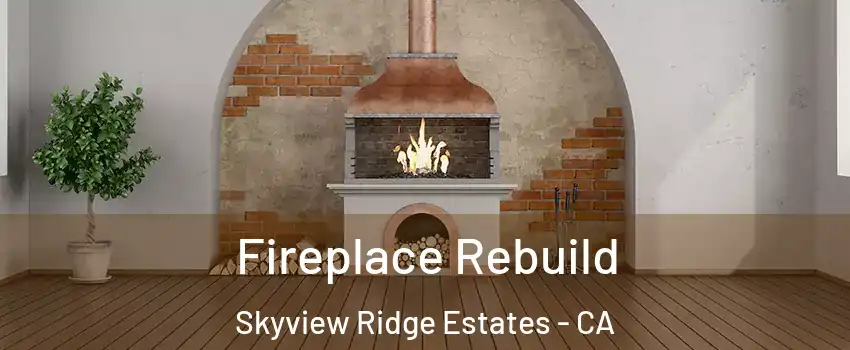 Fireplace Rebuild Skyview Ridge Estates - CA