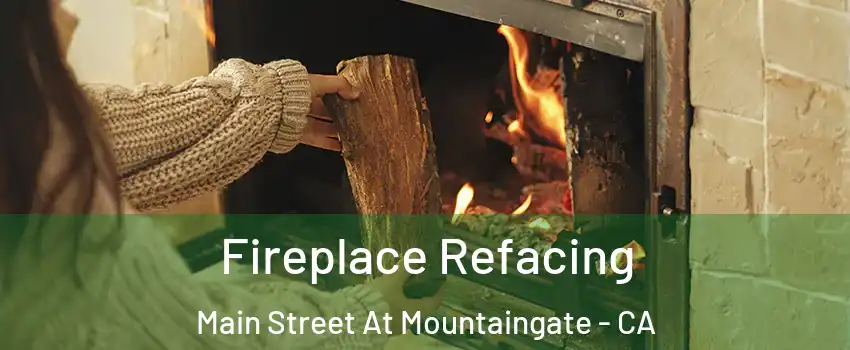 Fireplace Refacing Main Street At Mountaingate - CA