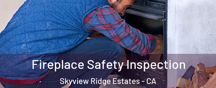 Fireplace Safety Inspection Skyview Ridge Estates - CA