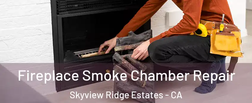 Fireplace Smoke Chamber Repair Skyview Ridge Estates - CA