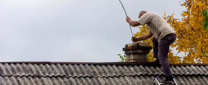 Chimney Flue Cleaning in New American Homes II, CA