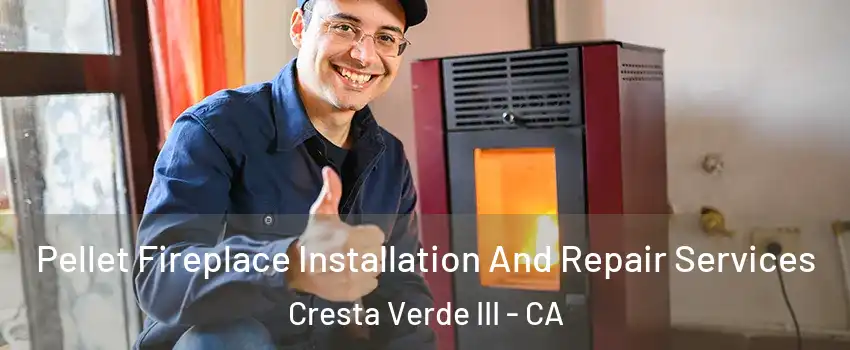 Pellet Fireplace Installation And Repair Services Cresta Verde III - CA